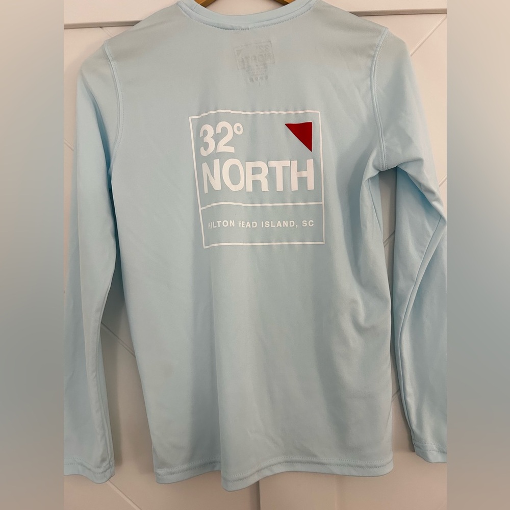 32° North Light Blue Long Sleeve Sun Shirt Hilton Head Island, SC